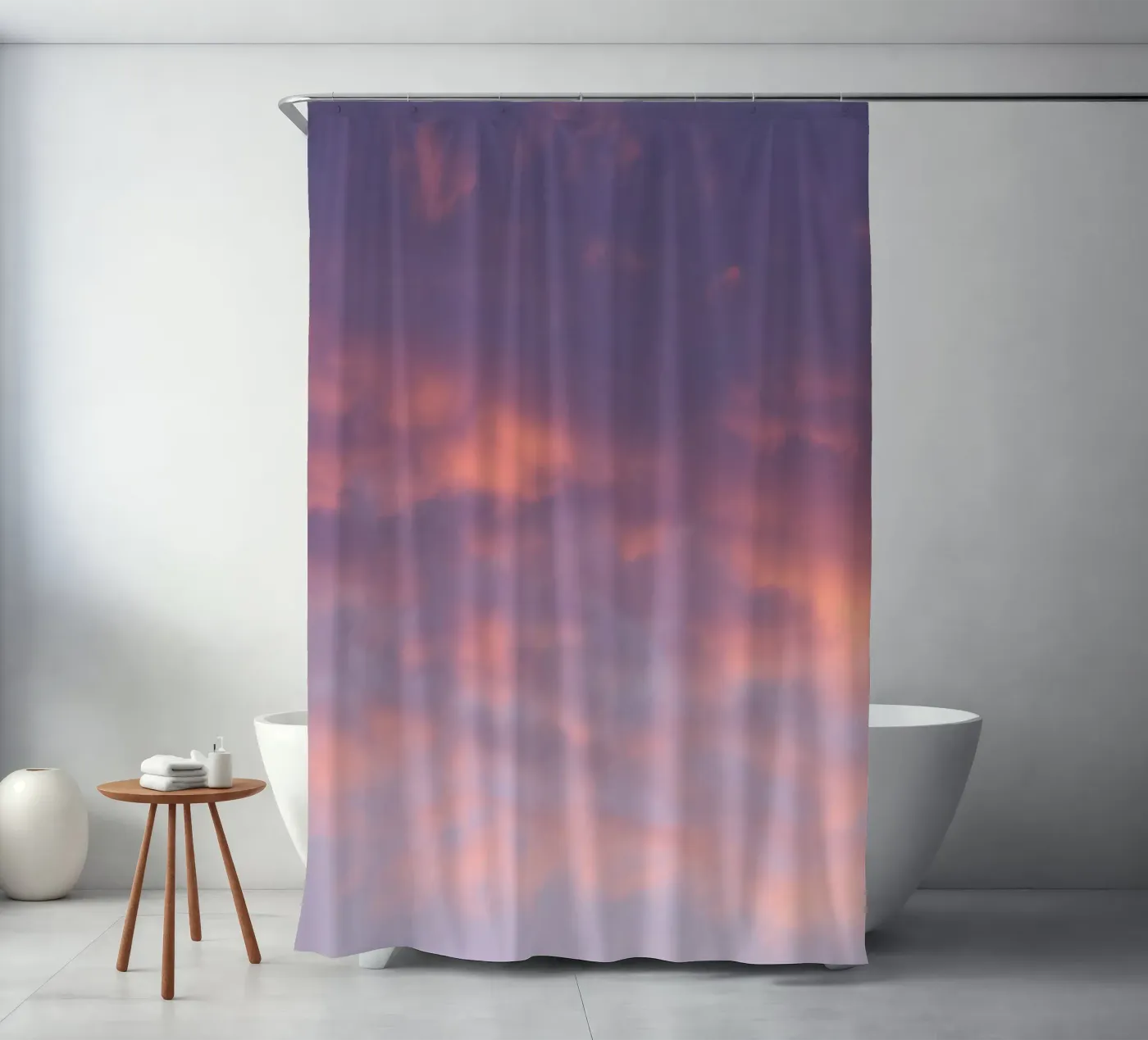 Sunset clouds Duschvorhang von Carol Maia