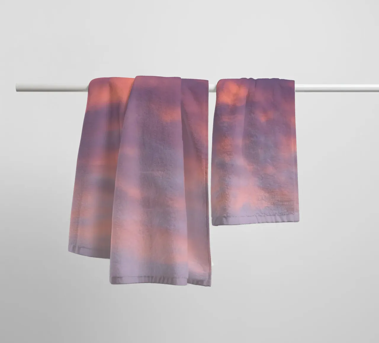 Sunset clouds towel by Carol Maia