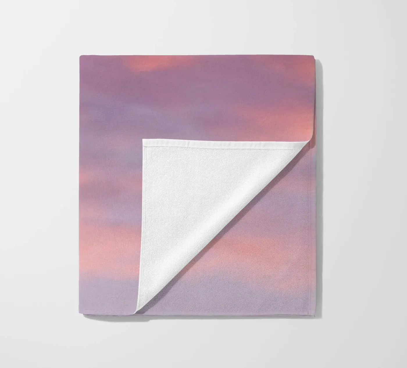 Sunset clouds beach towel by Carol Maia