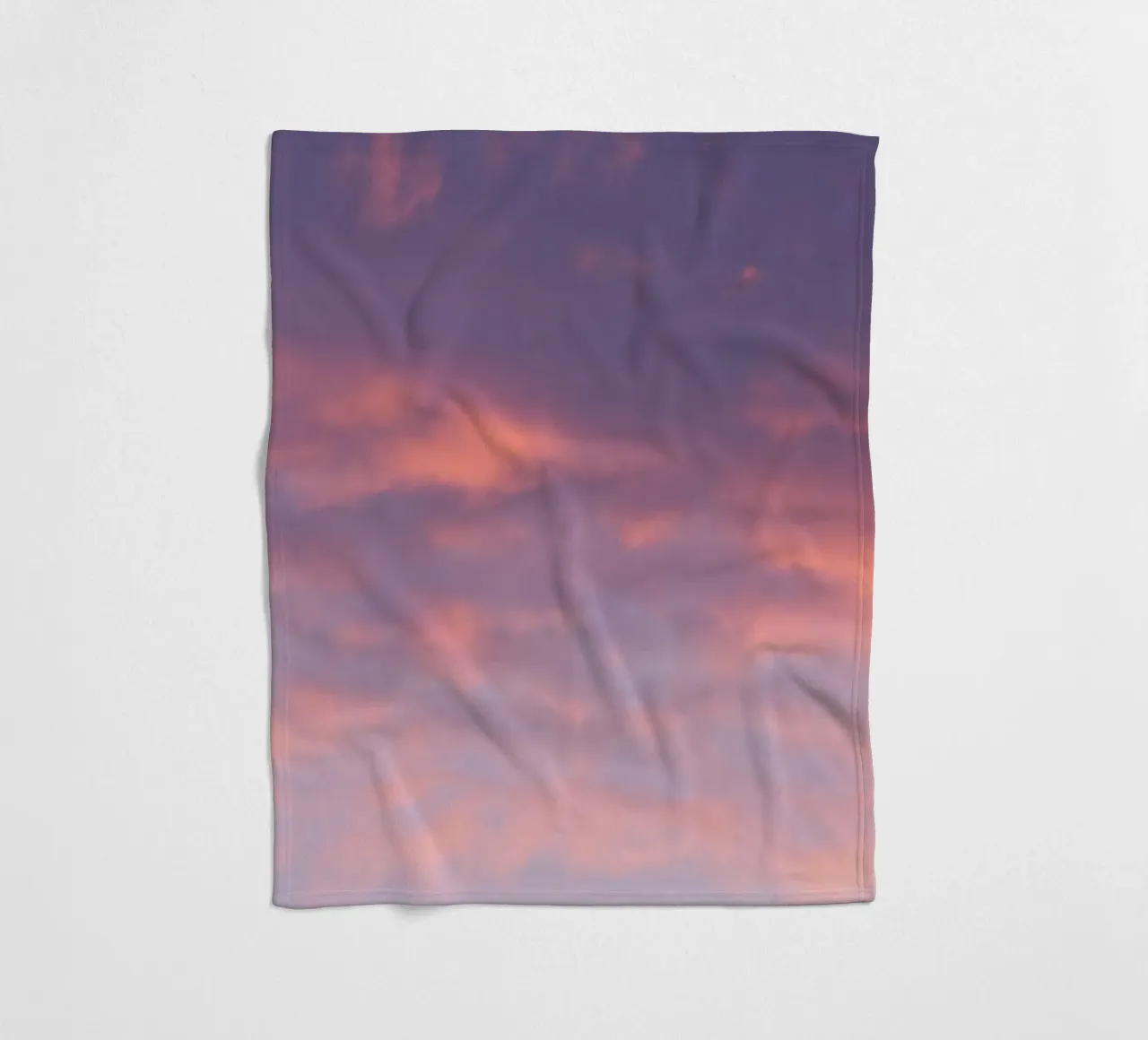 Sunset clouds Fleecedecke von Carol Maia