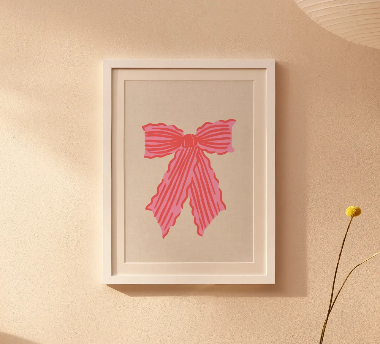 Poster con fiocco, arte da parete con fiocco rosa, regalo Coquette poster da Coquette Club