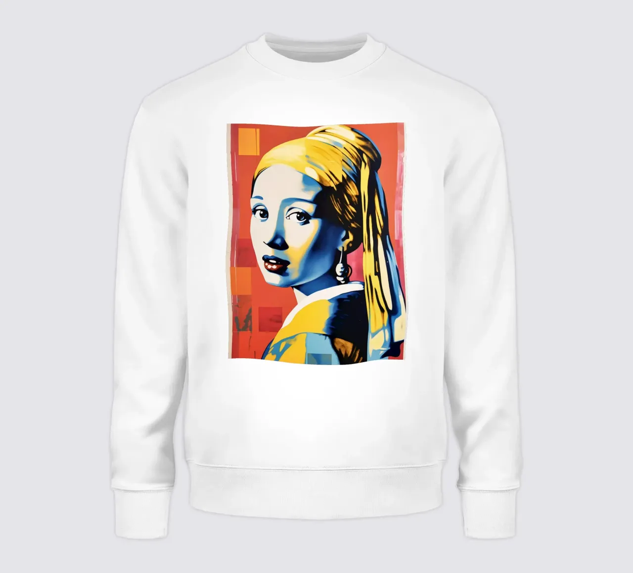 La ragazza con l'orecchino di perle Pop Art felpa da Autofocus