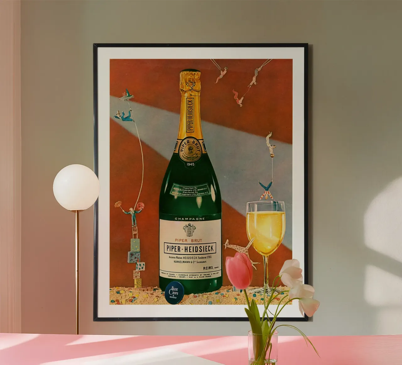 Champagne d'annata poster da Retrorise