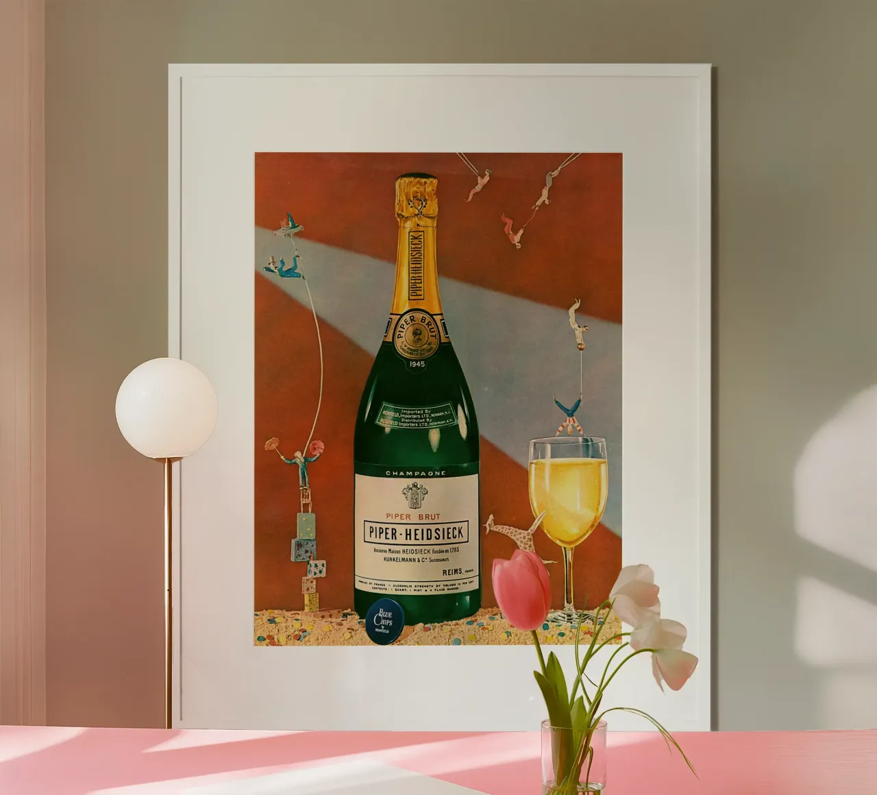 Champagne d'annata poster da Retrorise