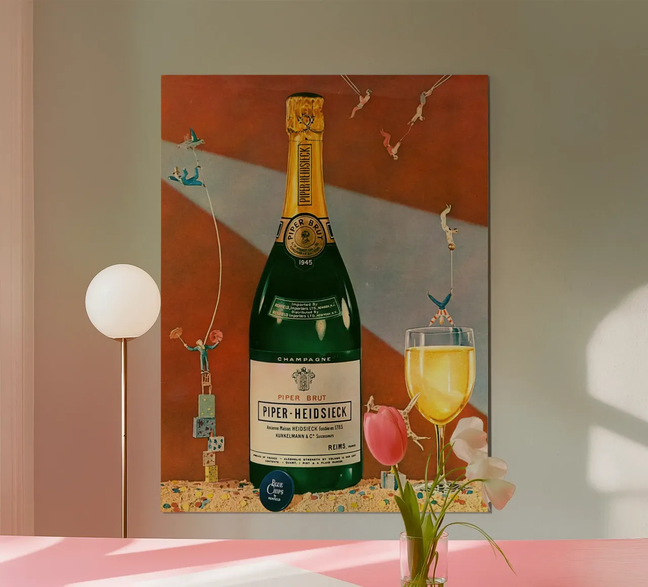 Champagne d'annata poster da Retrorise