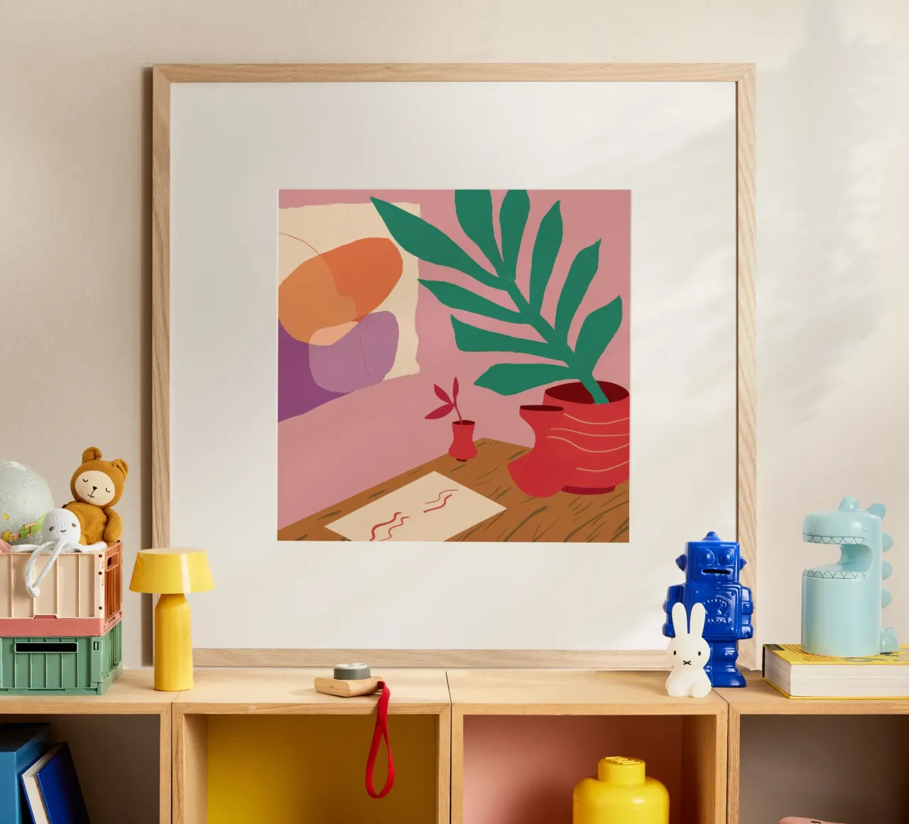 Scrivania creativa Immobile poster con telaio in legno da Enter Bloom