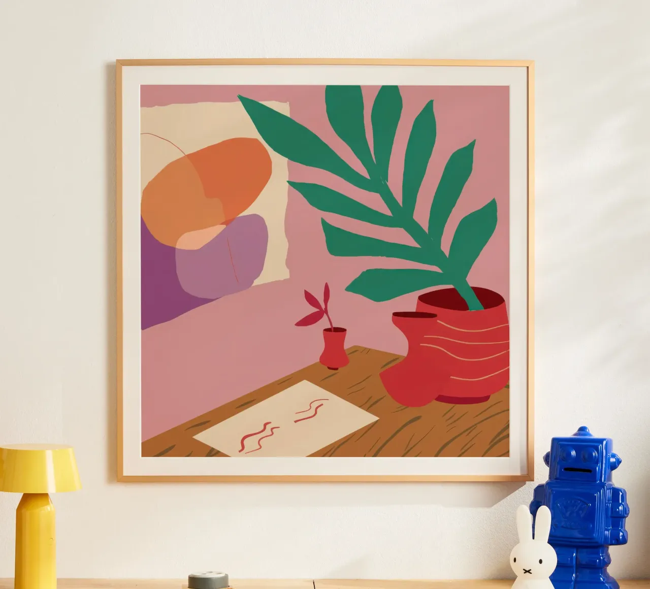 Scrivania creativa Immobile poster con telaio in legno da Enter Bloom