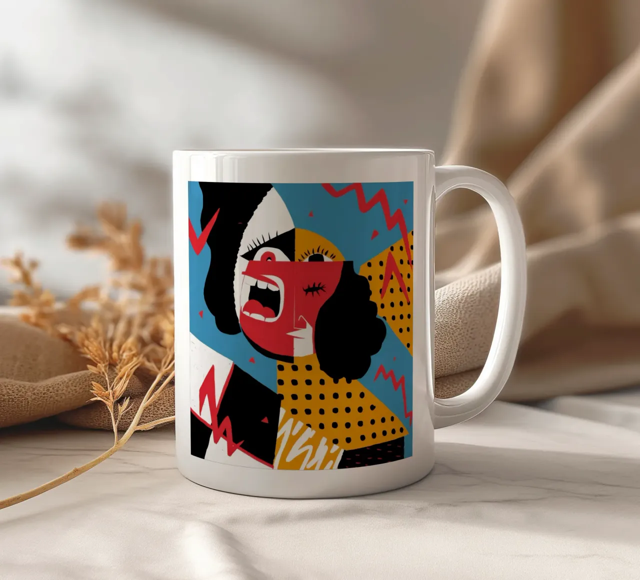 Ritratto dei Primal Scream tazza in ceramica da Frame Aura