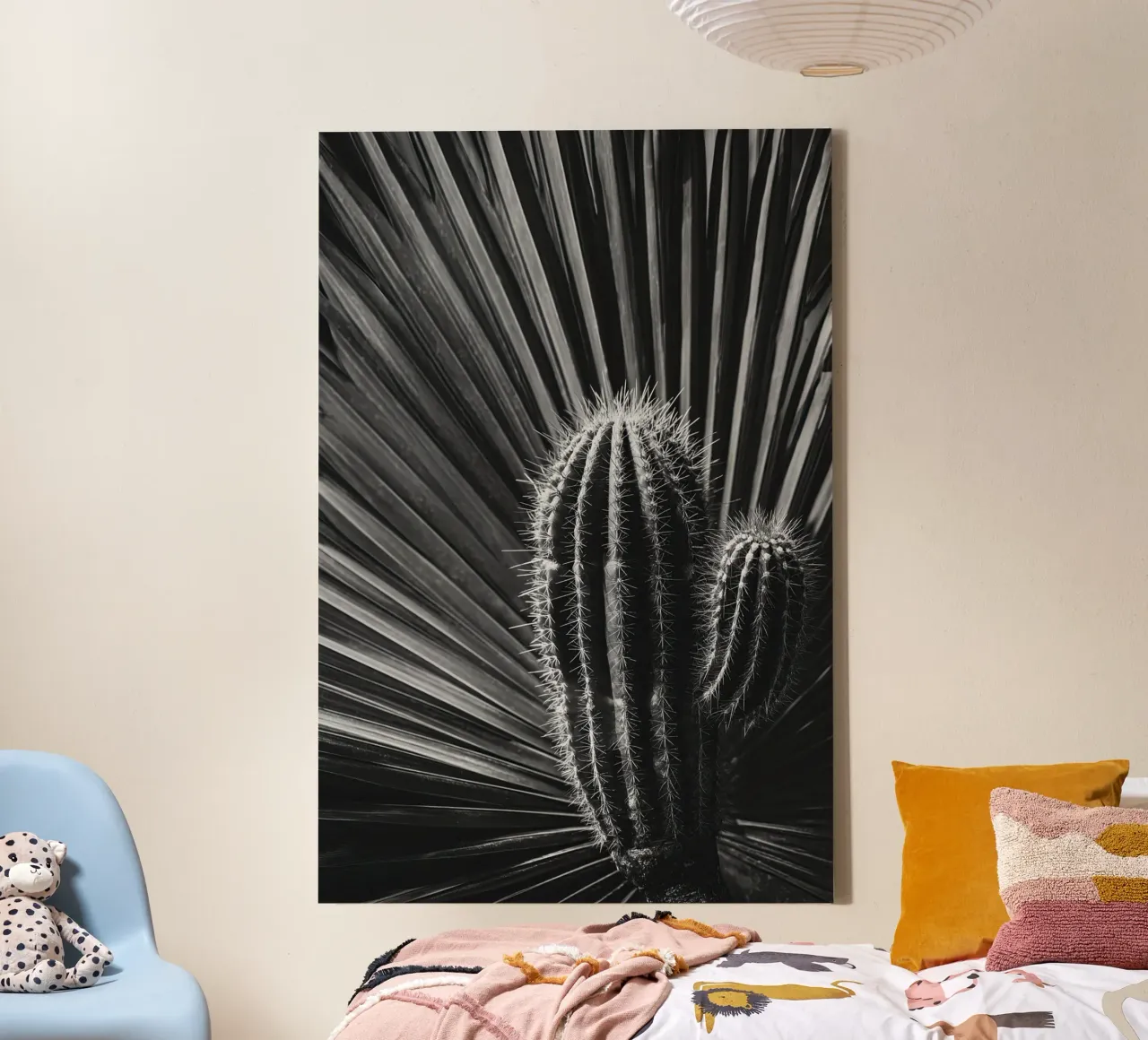 Cactus Poem No 02 Leinwand mit Schattenfugenrahmen von treechild