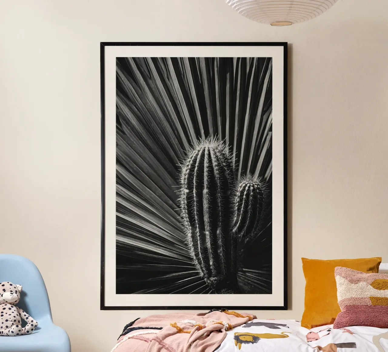 Cactus Poem No 02 poster con telaio in plastica da treechild