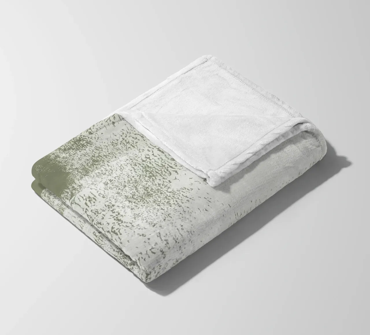 Surfaces | Minimal Abstract in Olive and Sage Green coperta in pile da sabidussi