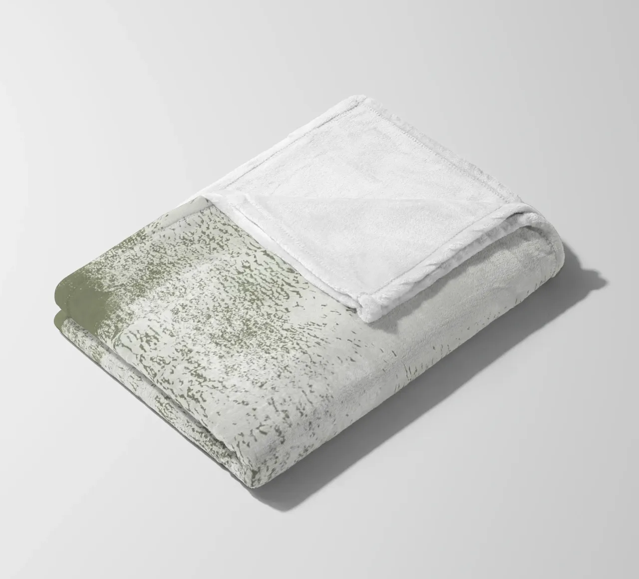 Surfaces | Minimal Abstract in Olive and Sage Green Fleecedecke von sabidussi