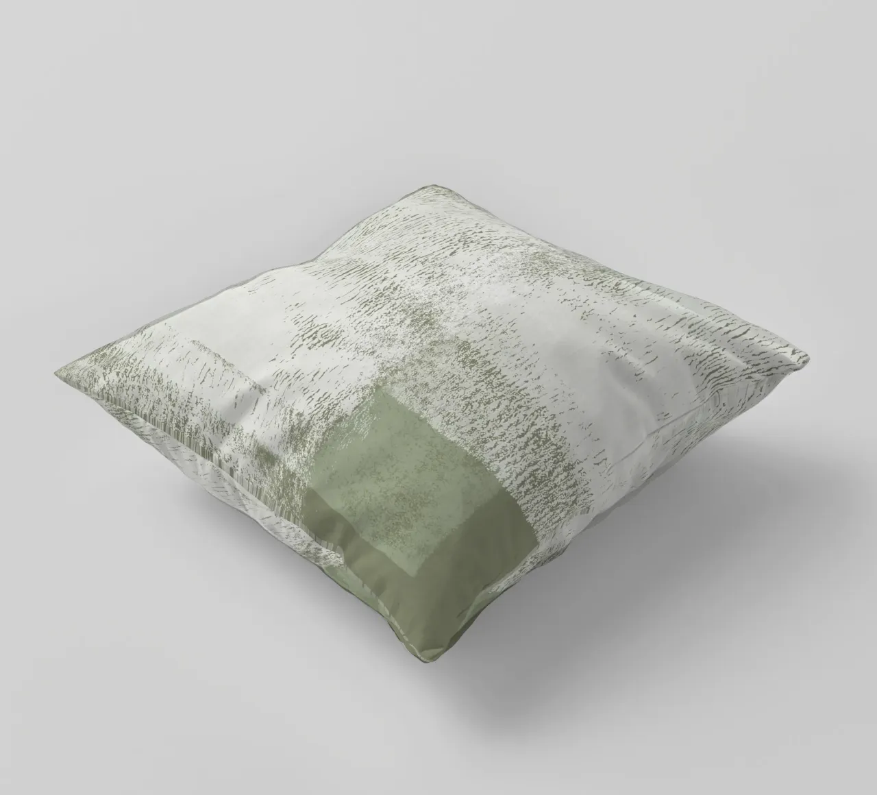 Surfaces | Minimal Abstract in Olive and Sage Green cuscino da sabidussi