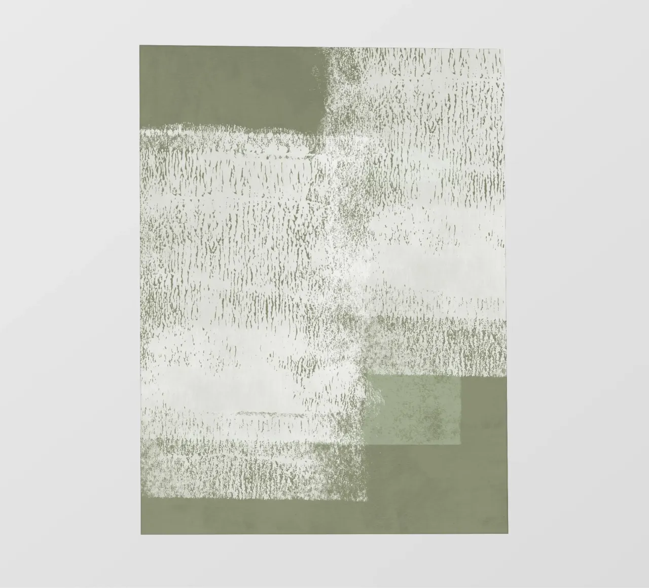 Surfaces | Minimal Abstract in Olive and Sage Green backlit folie van sabidussi