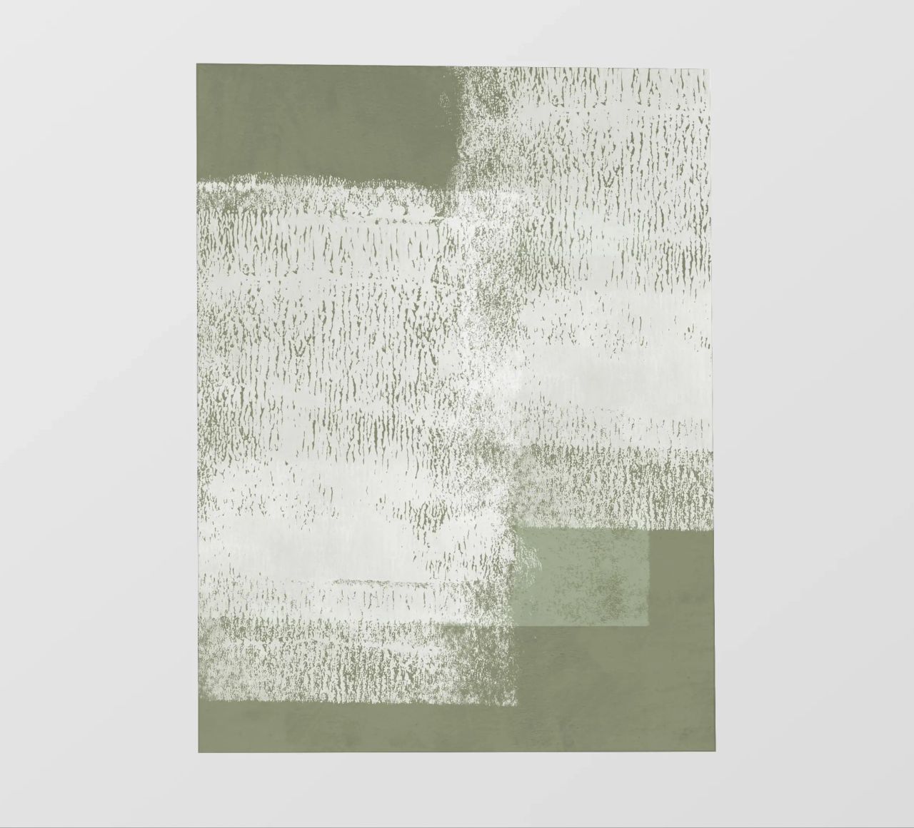 Surfaces | Minimal Abstract in Olive and Sage Green telo in pvc da sabidussi