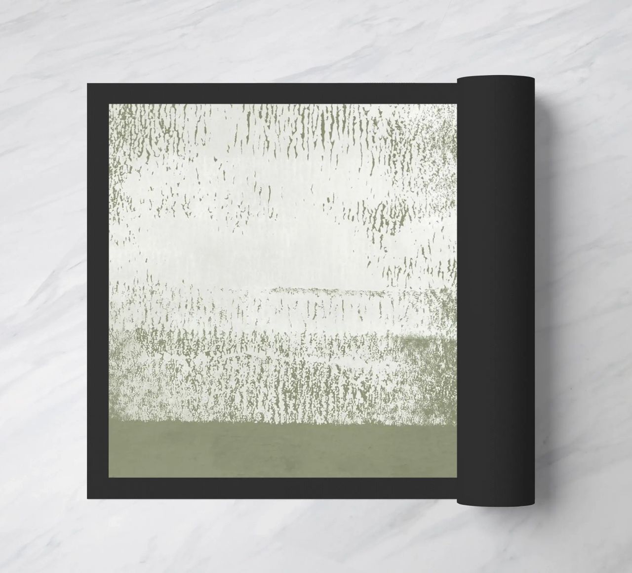 Surfaces | Minimal Abstract in Olive and Sage Green paillasson de sabidussi