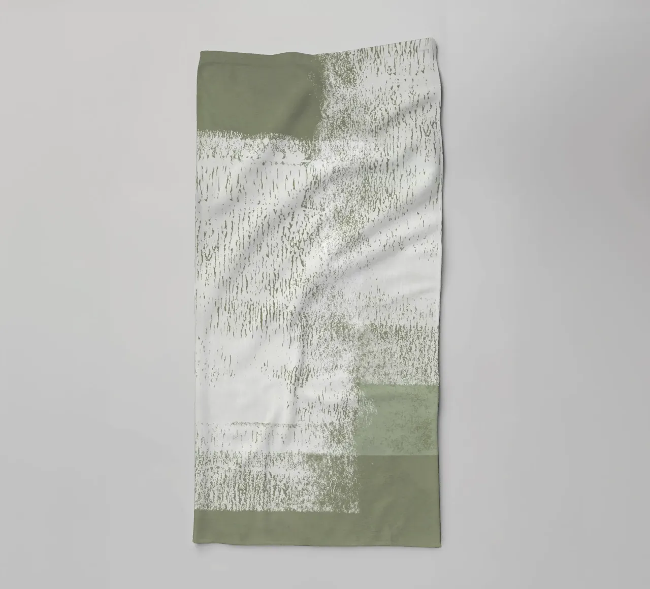 Surfaces | Minimal Abstract in Olive and Sage Green towel by sabidussi