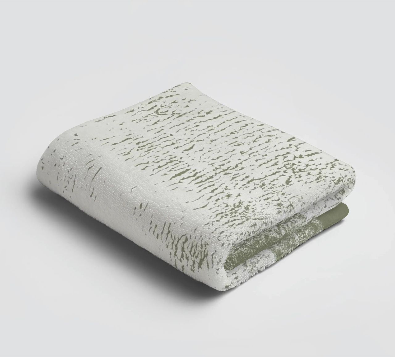 Surfaces | Minimal Abstract in Olive and Sage Green asciugamano da bagno da sabidussi