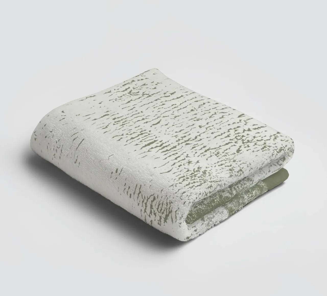 Surfaces | Minimal Abstract in Olive and Sage Green towel by sabidussi