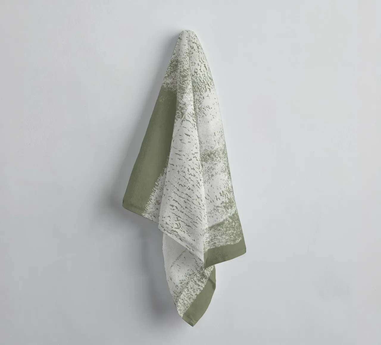 Surfaces | Minimal Abstract in Olive and Sage Green towel by sabidussi