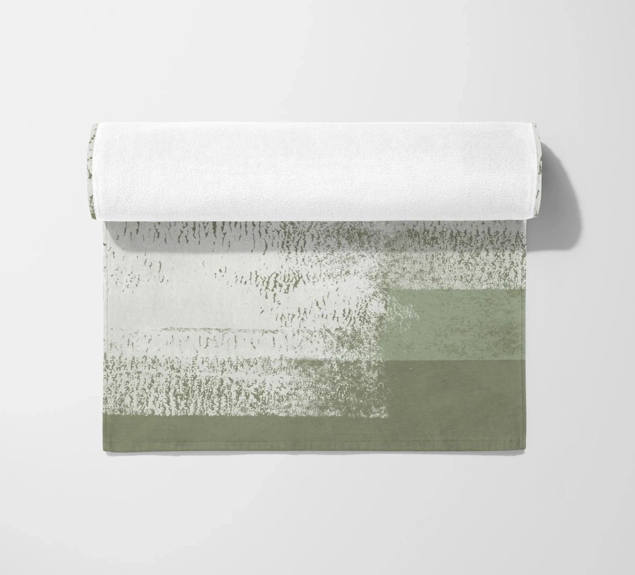 Surfaces | Minimal Abstract in Olive and Sage Green telo mare da sabidussi
