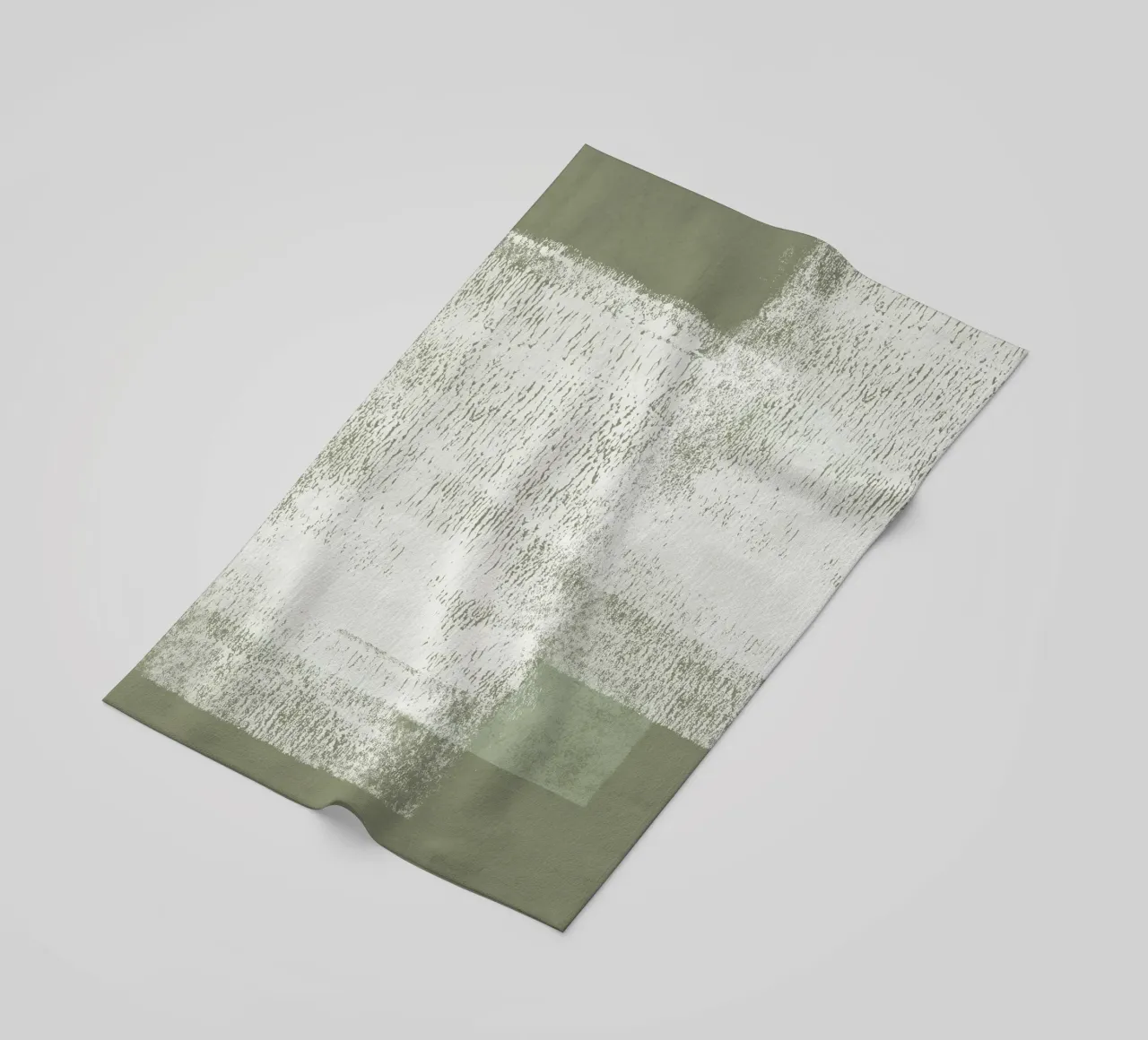 Surfaces | Minimal Abstract in Olive and Sage Green telo mare da sabidussi