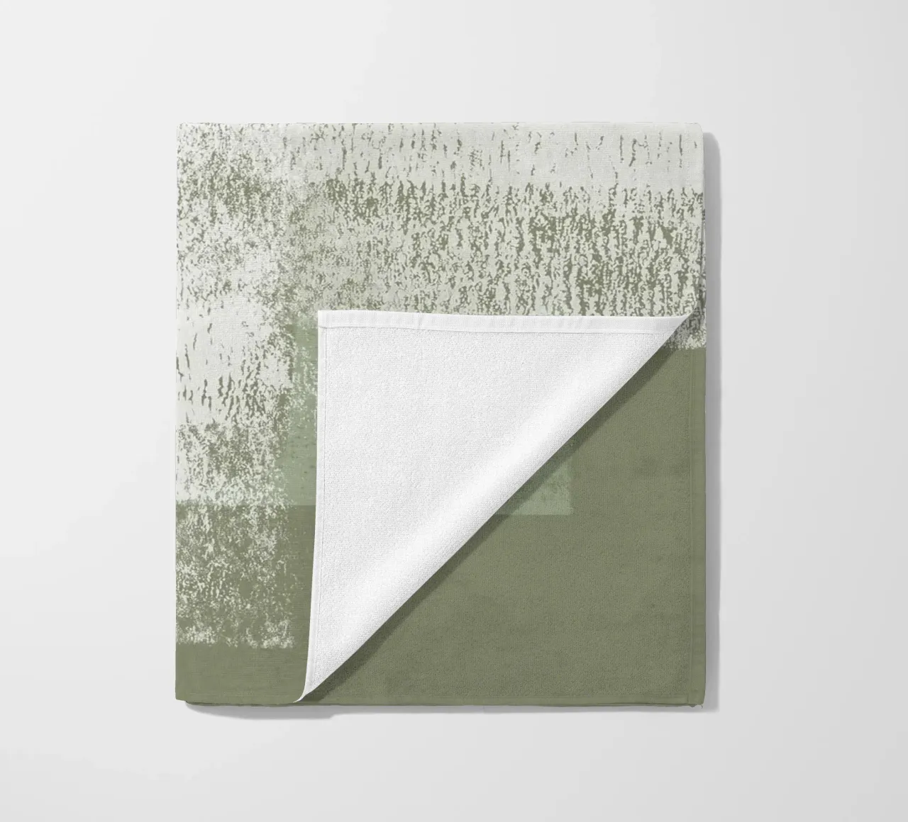 Surfaces | Minimal Abstract in Olive and Sage Green telo mare da sabidussi