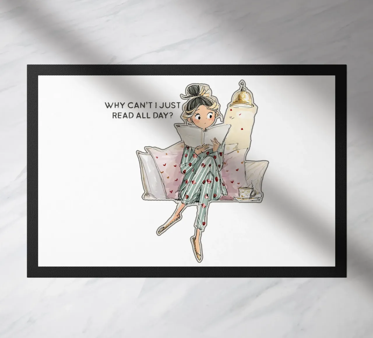 "Why can't I just read all day? zerbino da Hola Bella