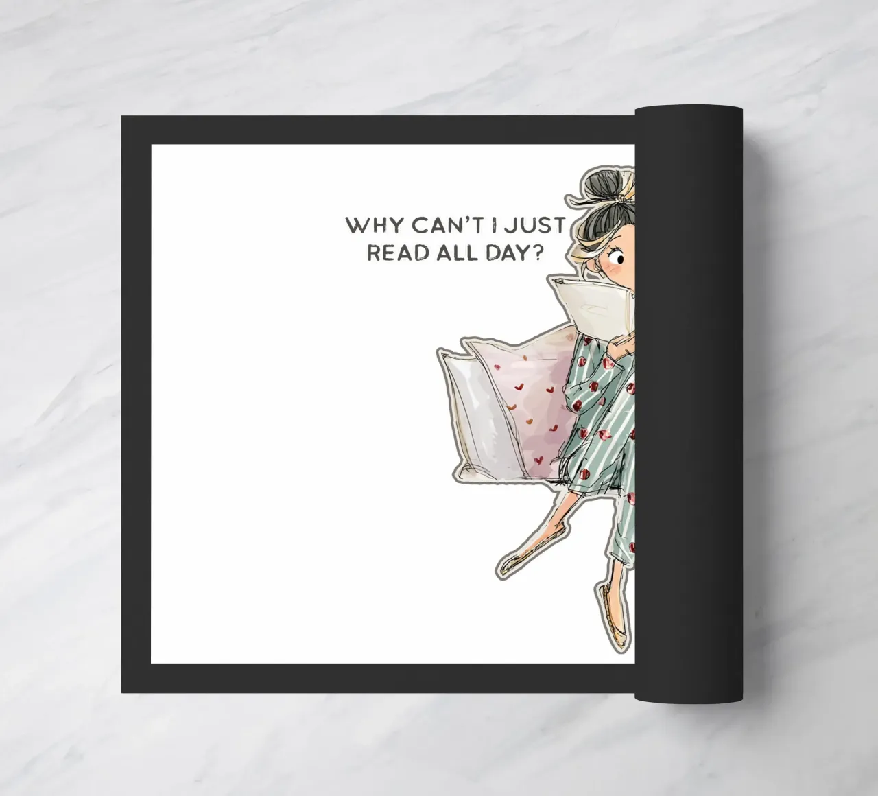 "Why can't I just read all day? zerbino da Hola Bella