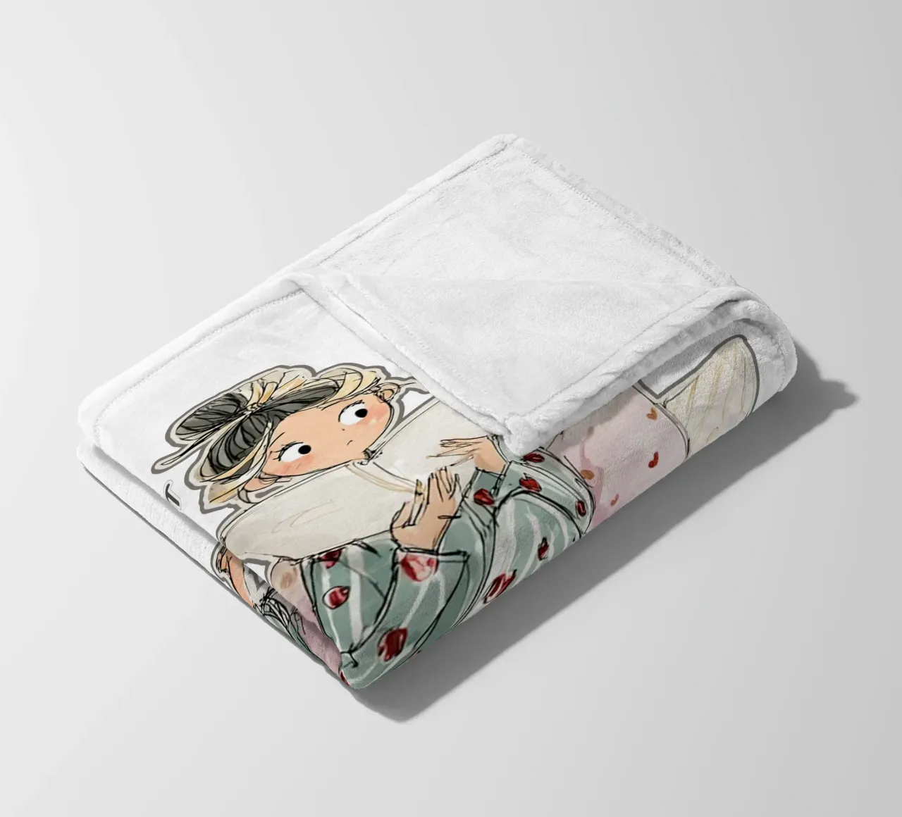 "Why can't I just read all day? coperta in pile da Hola Bella