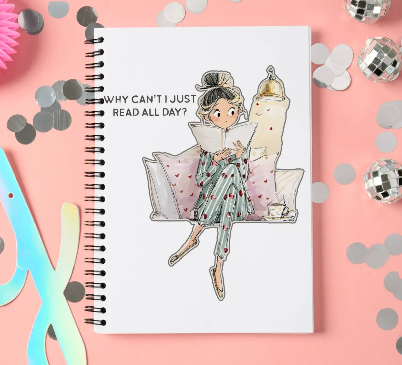 "Why can't I just read all day? diario ad anelli da Hola Bella
