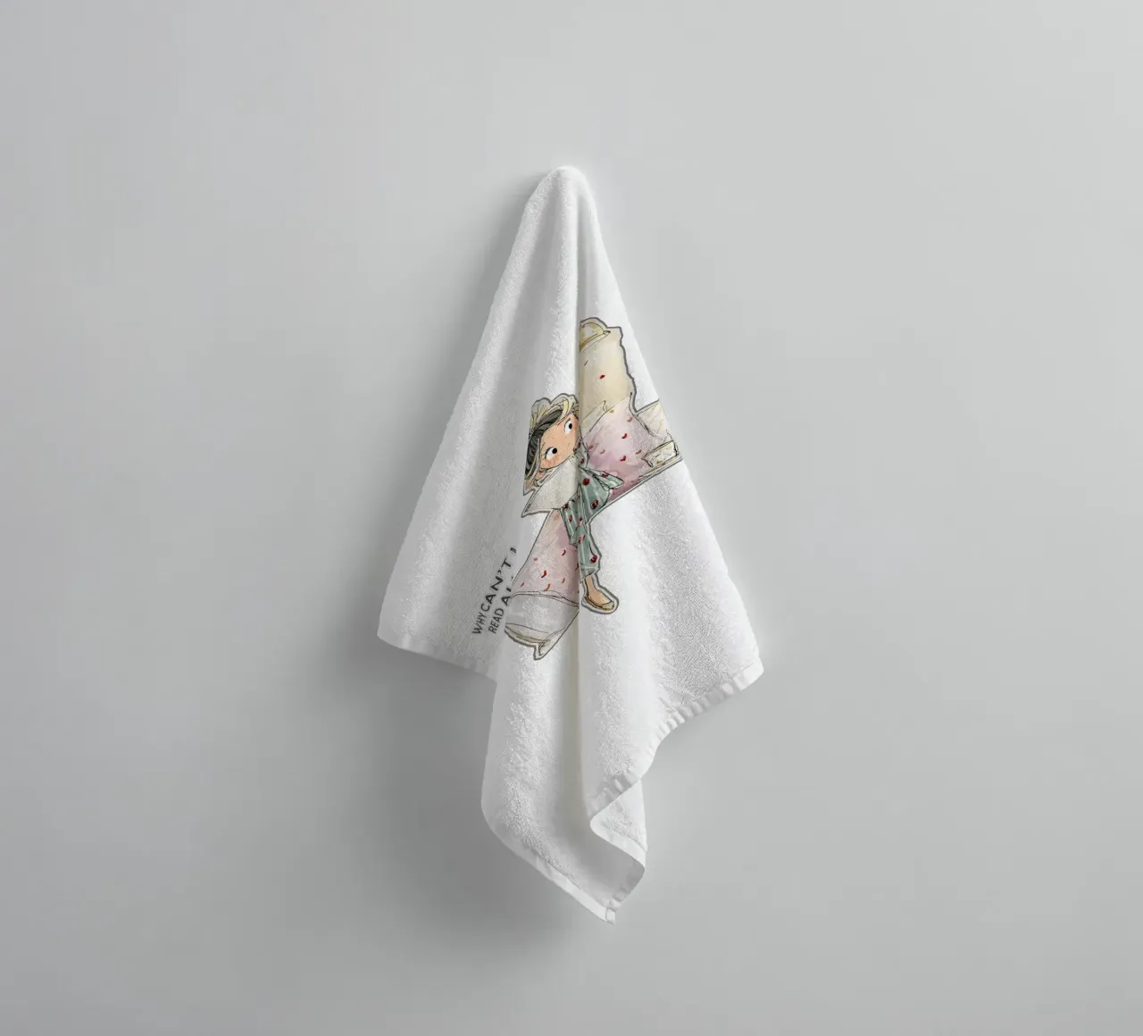 "Why can't I just read all day? asciugamano da bagno da Hola Bella