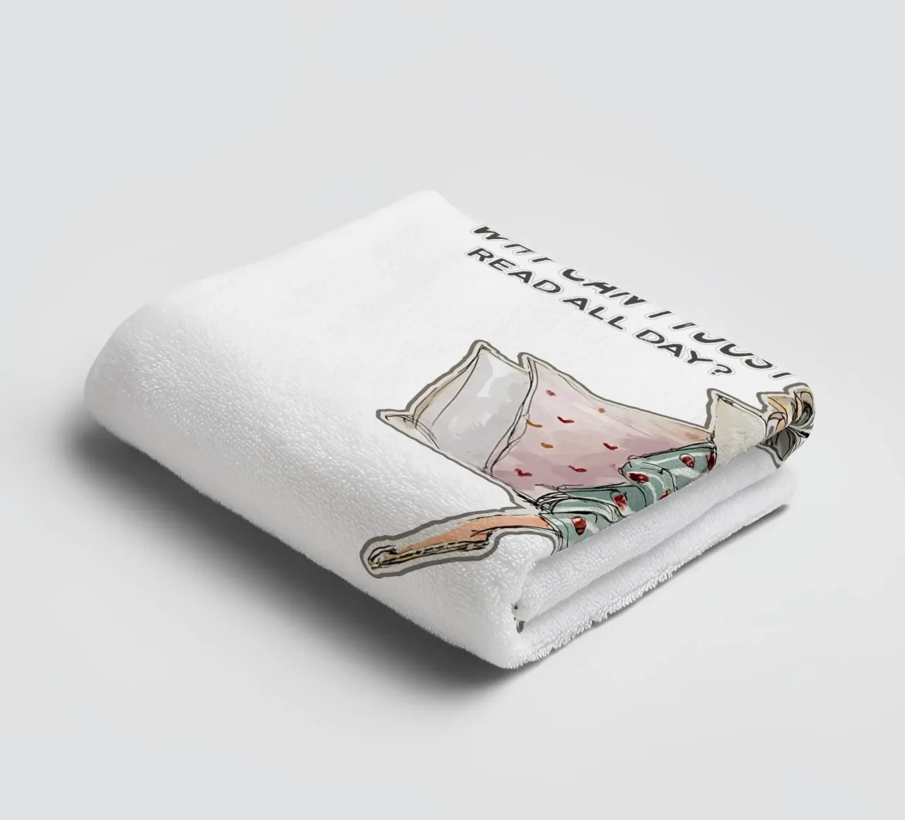 "Why can't I just read all day? asciugamano da bagno da Hola Bella