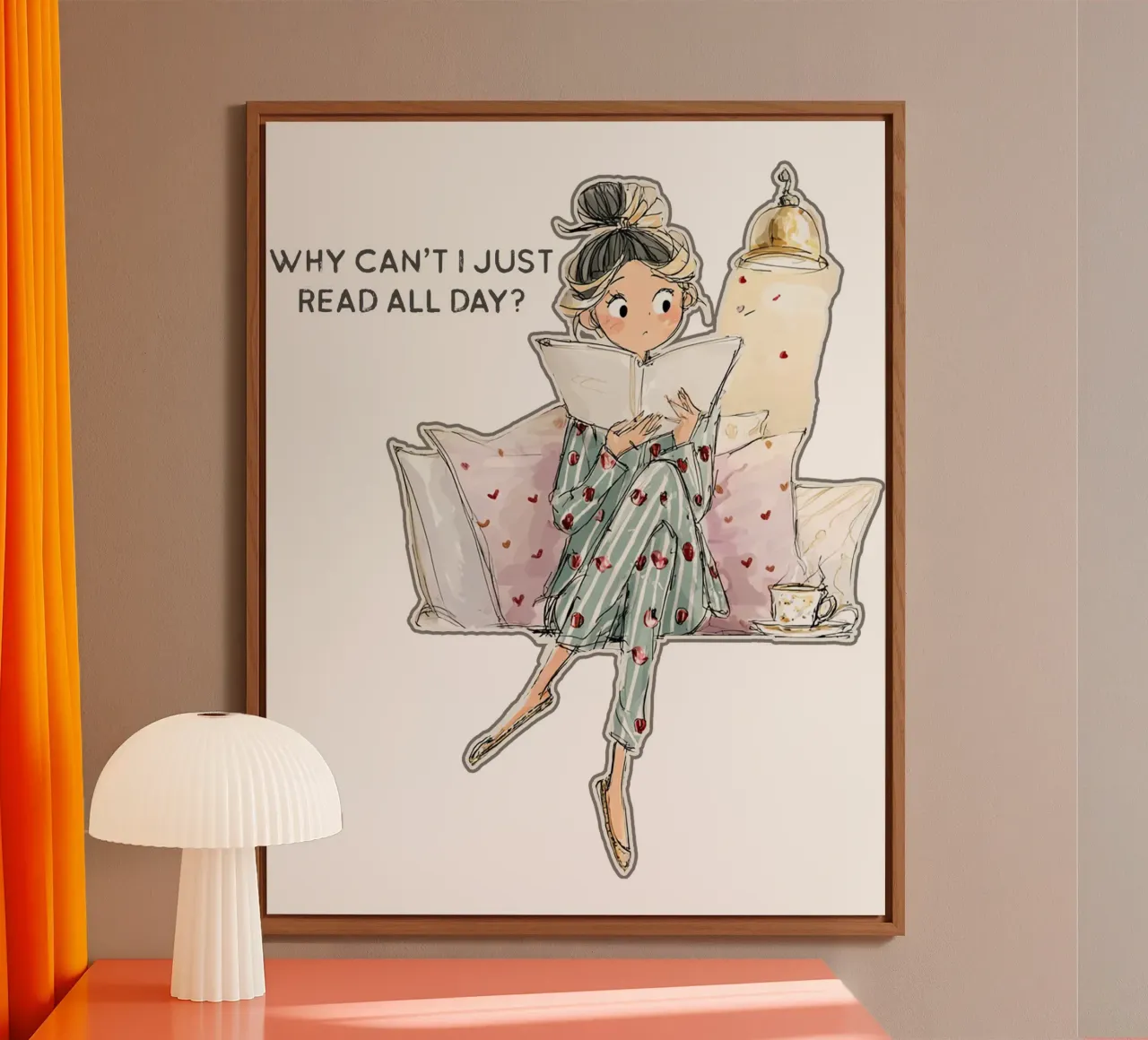 "Why can't I just read all day? alluminio dibond da Hola Bella