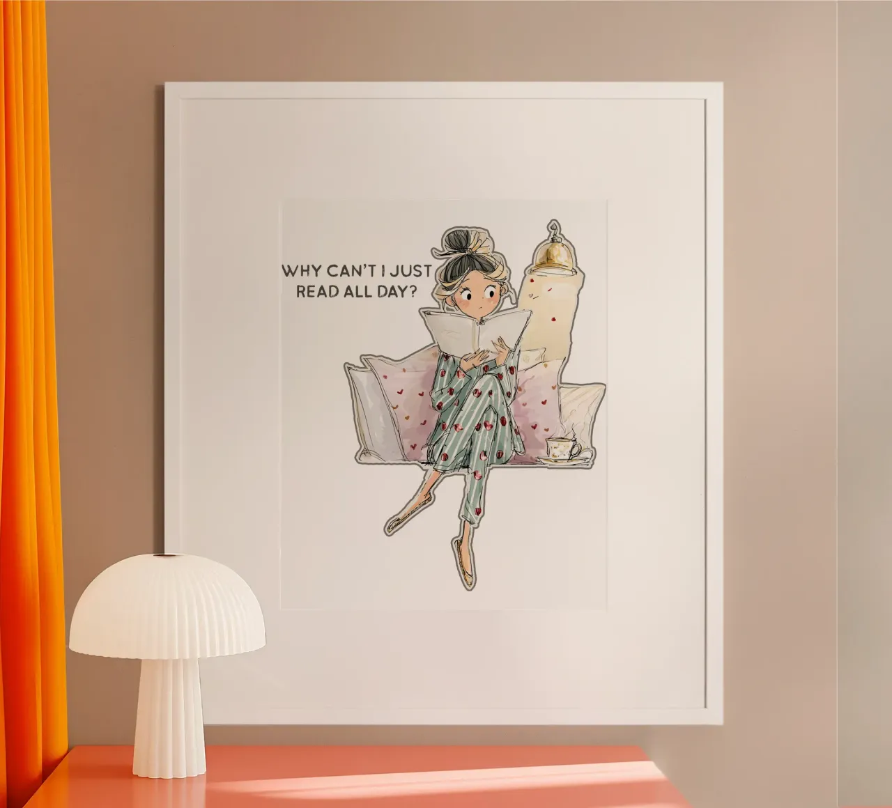 "Why can't I just read all day? carta hahnemühle da Hola Bella