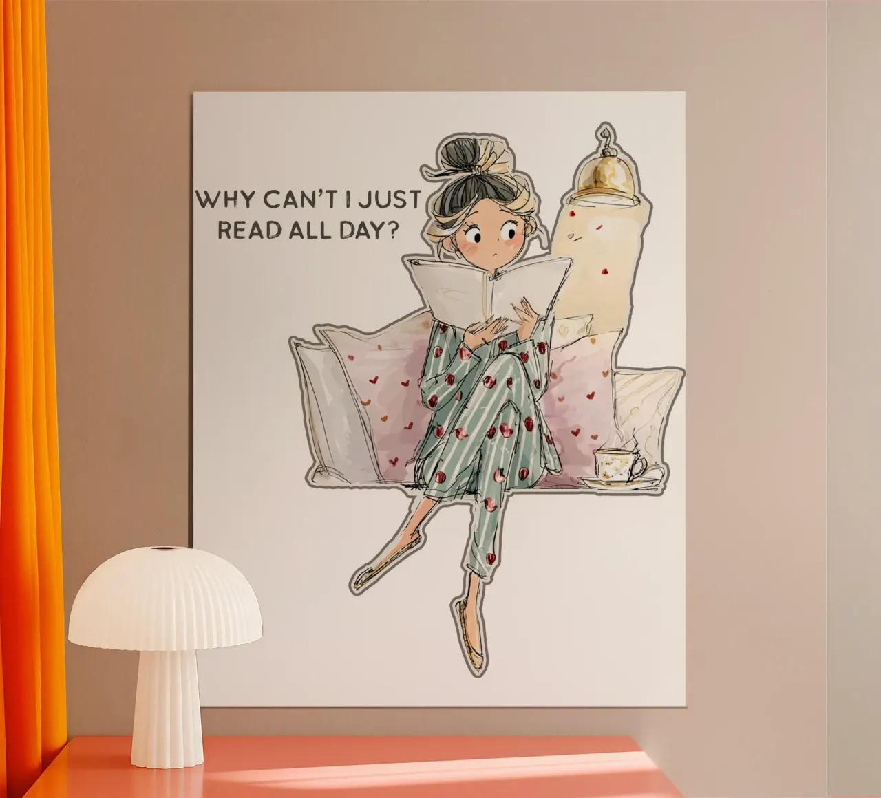 "Why can't I just read all day? carta hahnemühle da Hola Bella