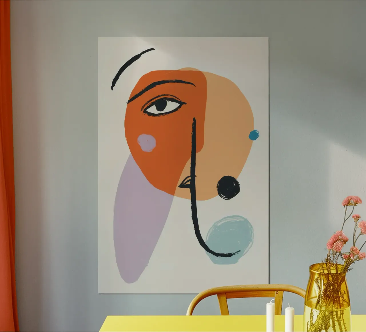 Pipa da fumo astratta poster con telaio in plastica da Enter Bloom