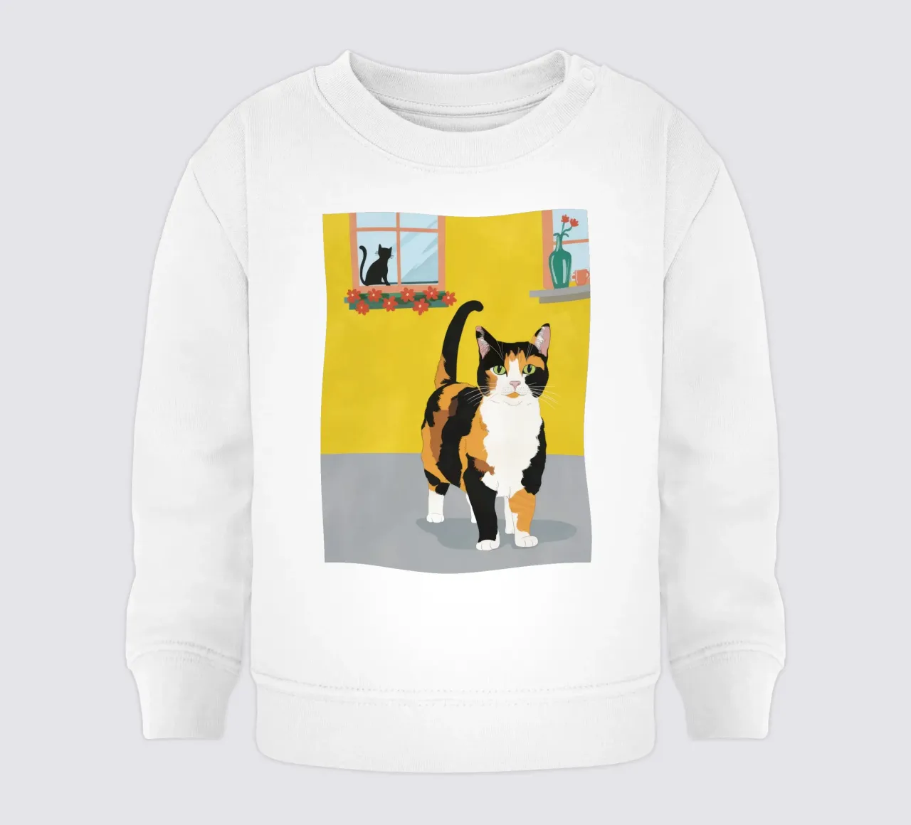 Calico Cat Poise felpa neonato da Frame Aura