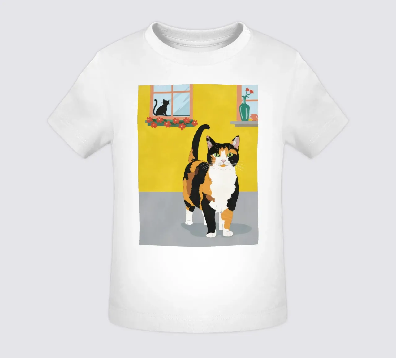 Calico Cat Poise maglietta neonato da Frame Aura
