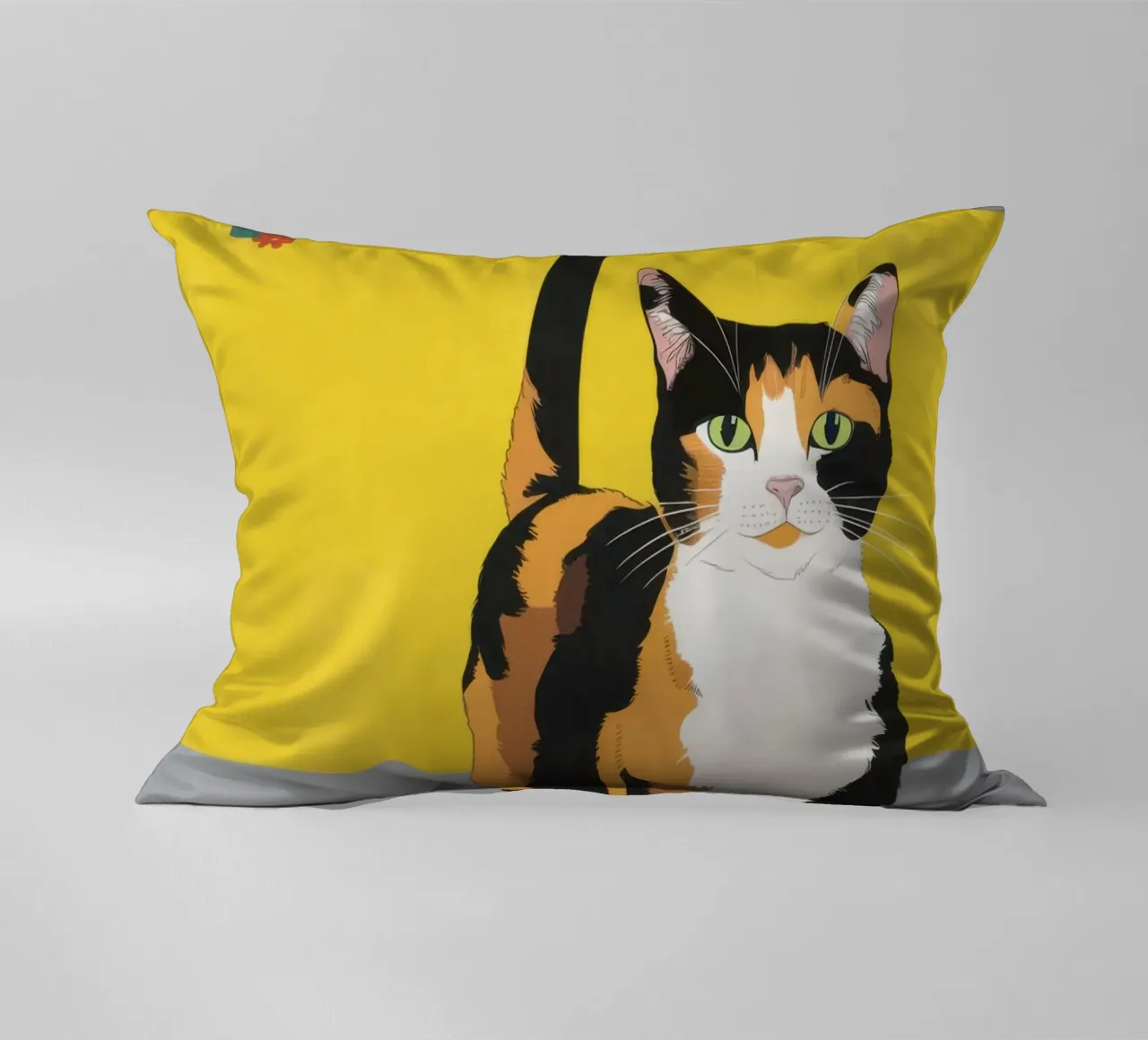 Calico Cat Poise cuscino da Frame Aura