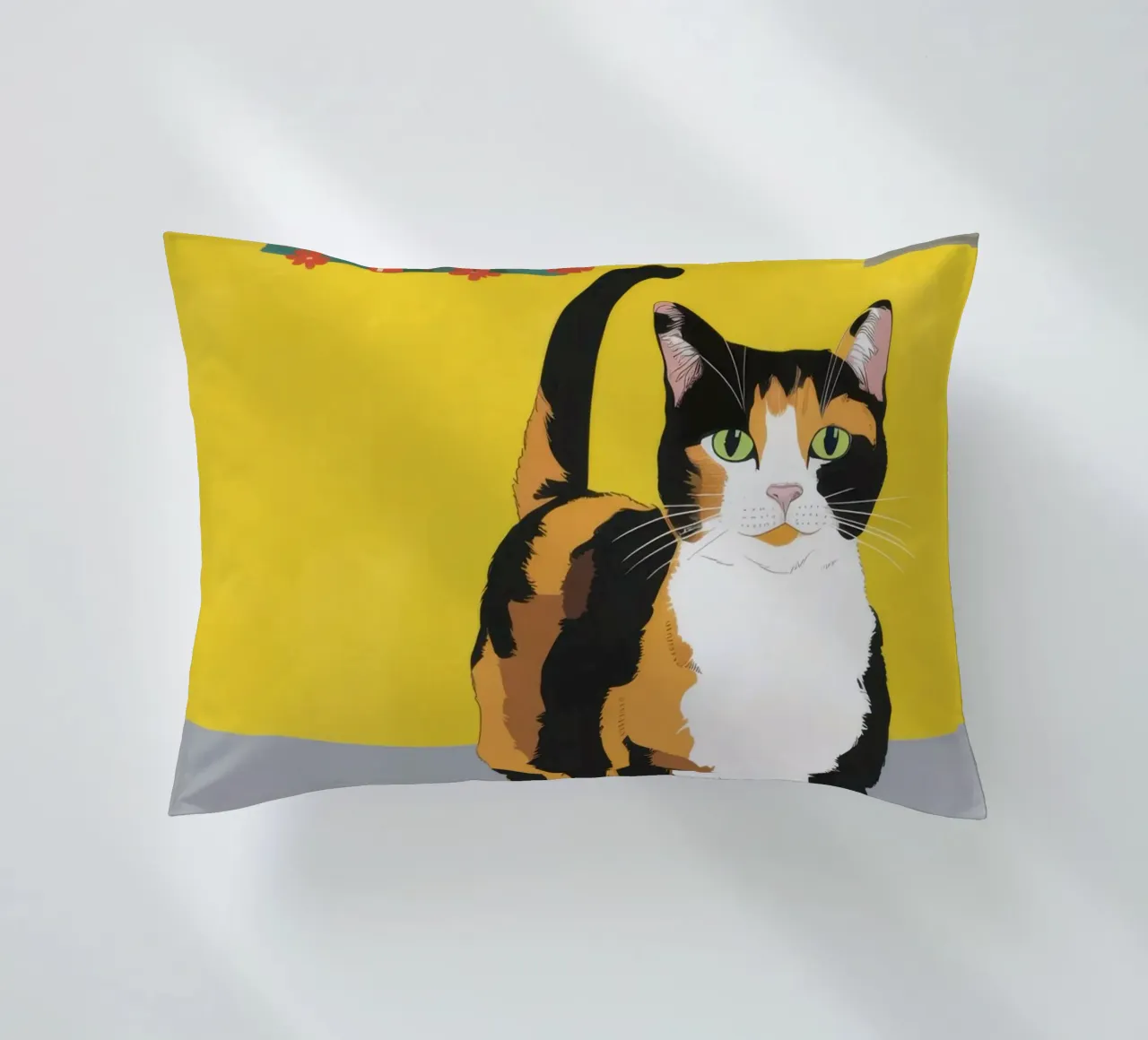 Calico Cat Poise cuscino da Frame Aura