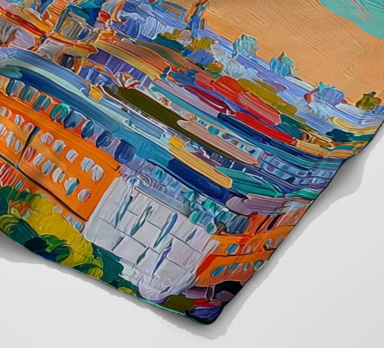 Skyline di Berlino in acrilico coperta in pile da Nikis Art Studio