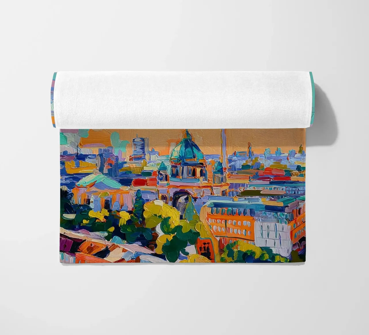 Skyline di Berlino in acrilico telo mare da Nikis Art Studio