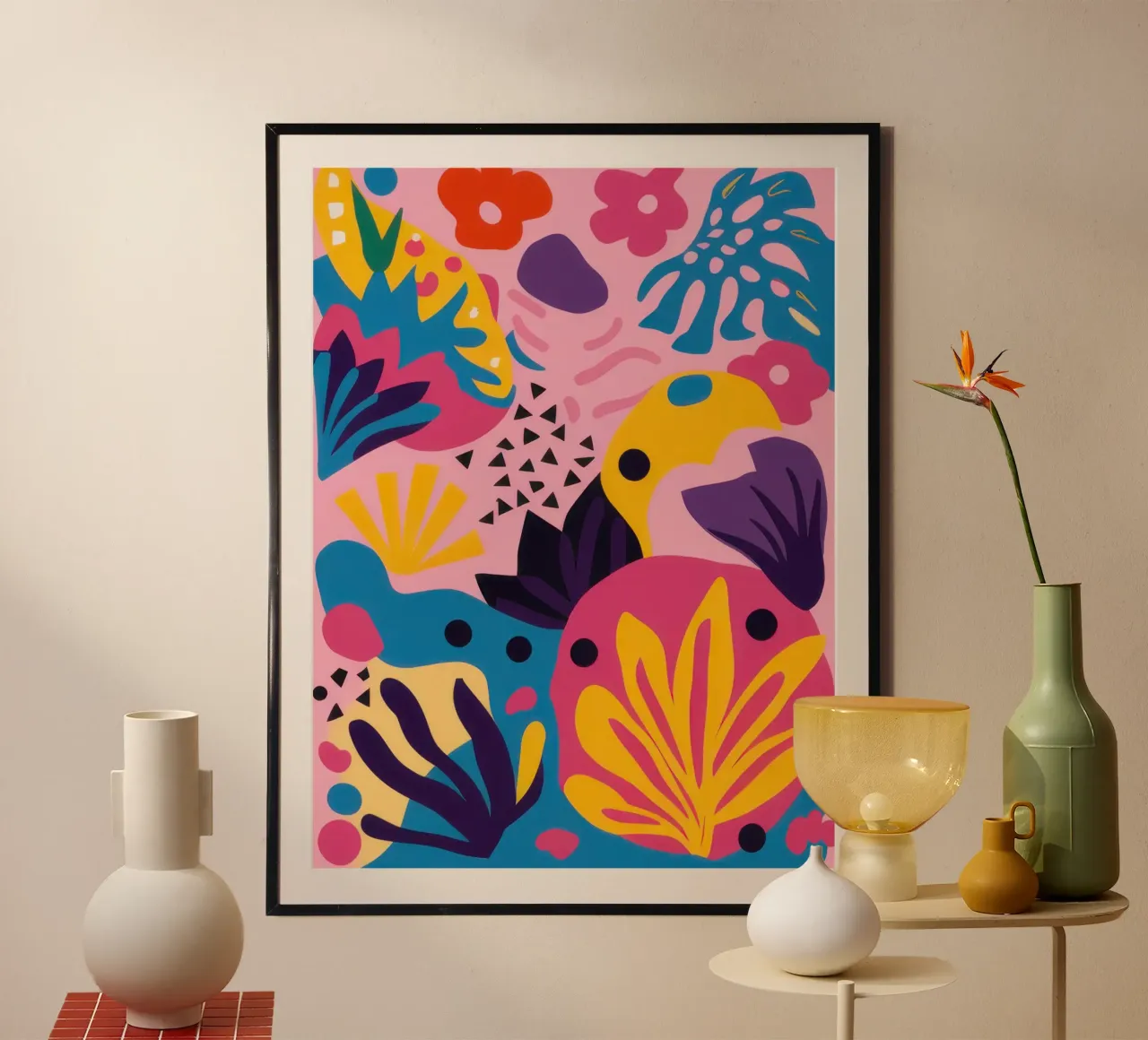 Barriera corallina astratta poster da Enter Bloom