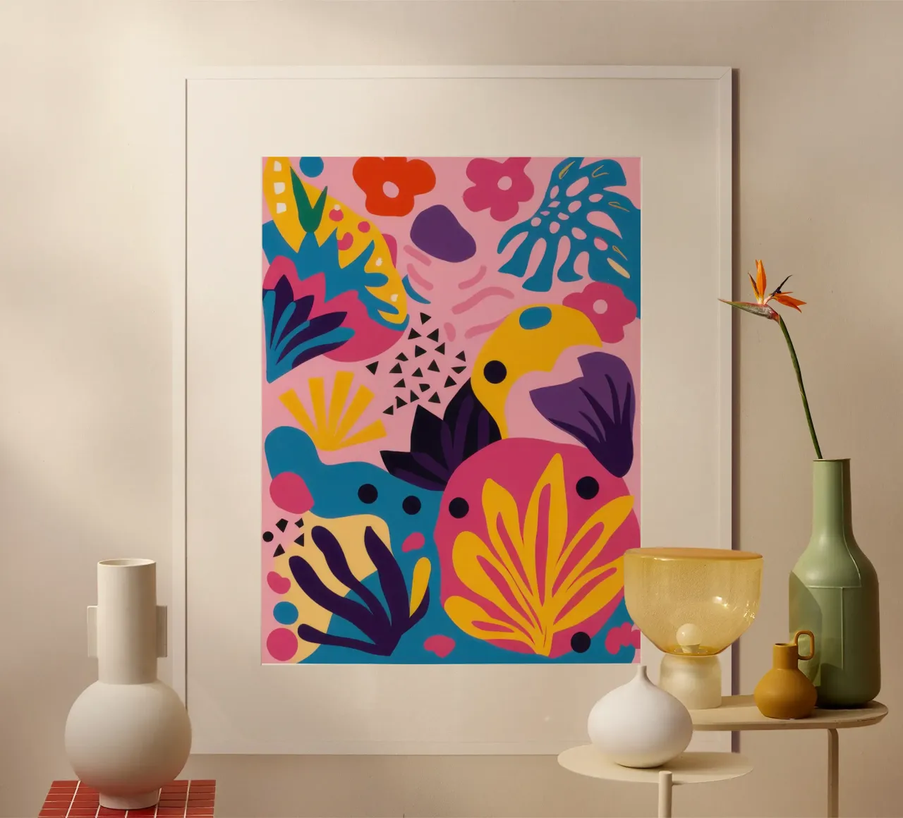 Barriera corallina astratta poster da Enter Bloom