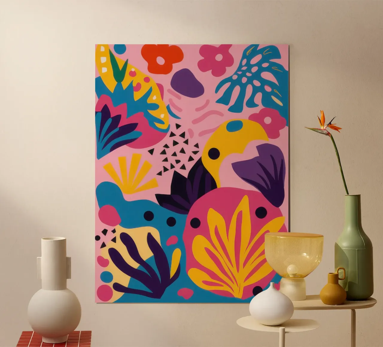 Barriera corallina astratta poster da Enter Bloom