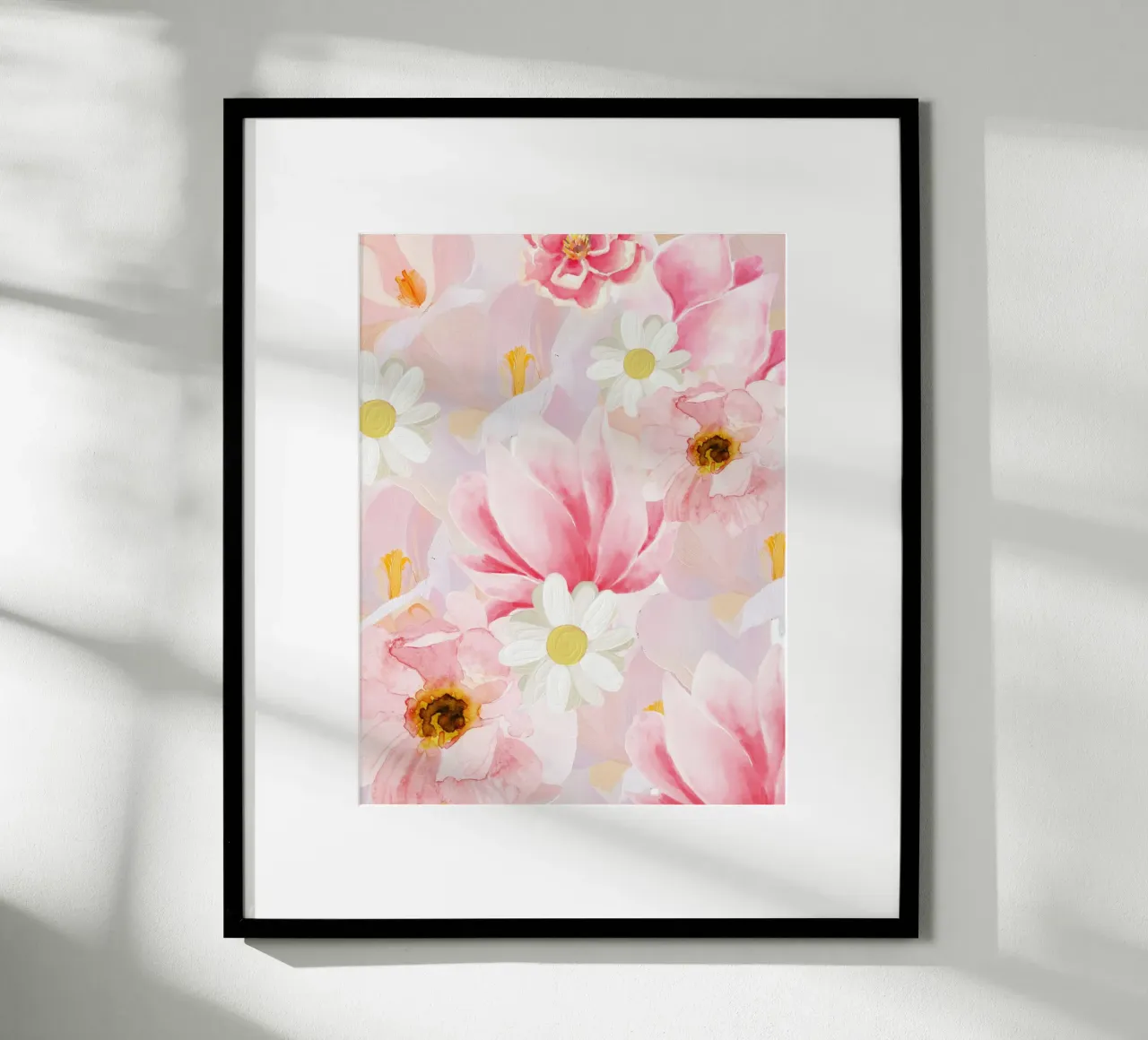 Poster floreale botanico, arte floreale da parete, fiore astratto poster da Little Lila