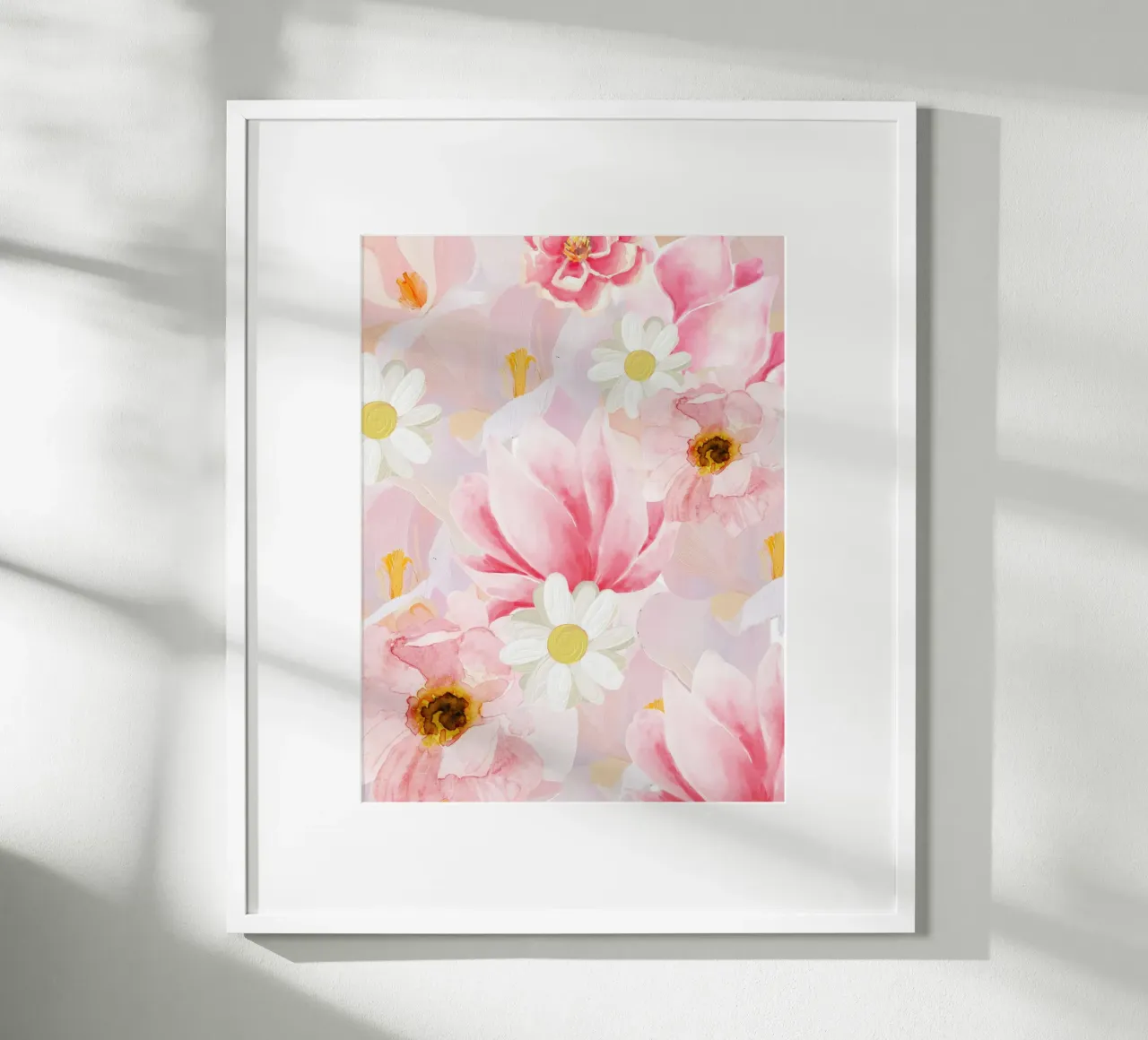 Poster floreale botanico, arte floreale da parete, fiore astratto poster da Little Lila