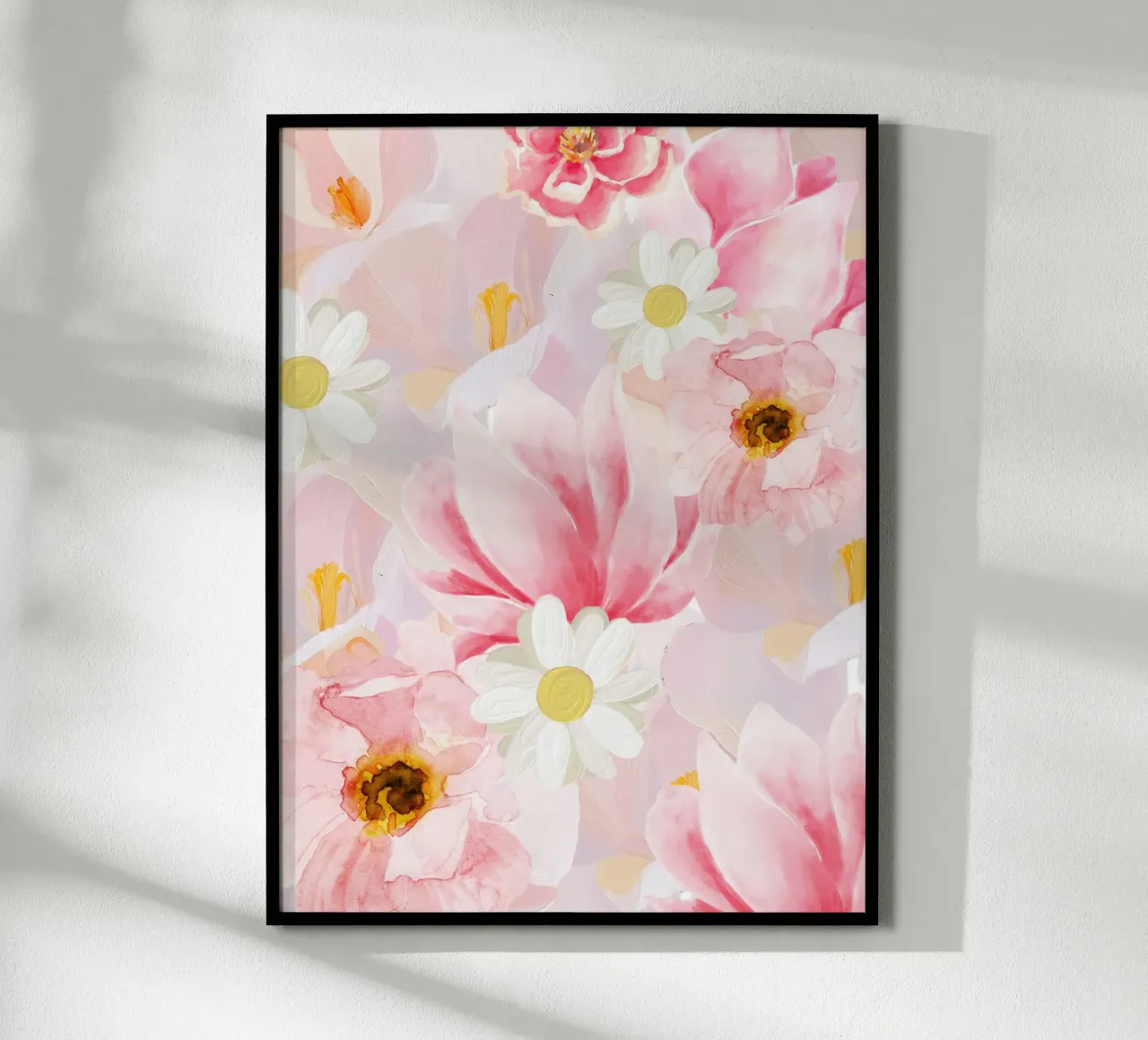 Poster floreale botanico, arte floreale da parete, fiore astratto poster da Little Lila