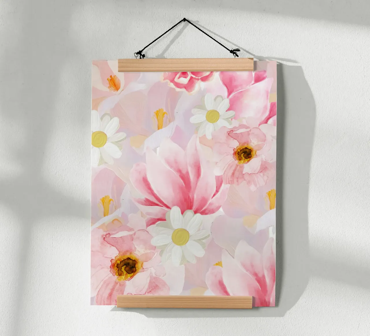 Poster floreale botanico, arte floreale da parete, fiore astratto poster da Little Lila